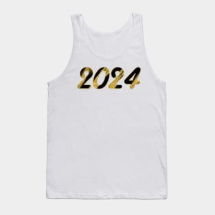 2024 gold and black Tank Top